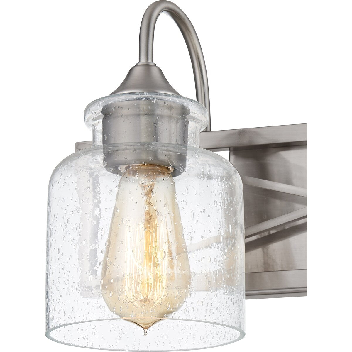 Bartley 2-Light Brushed Nickel Vanity Light