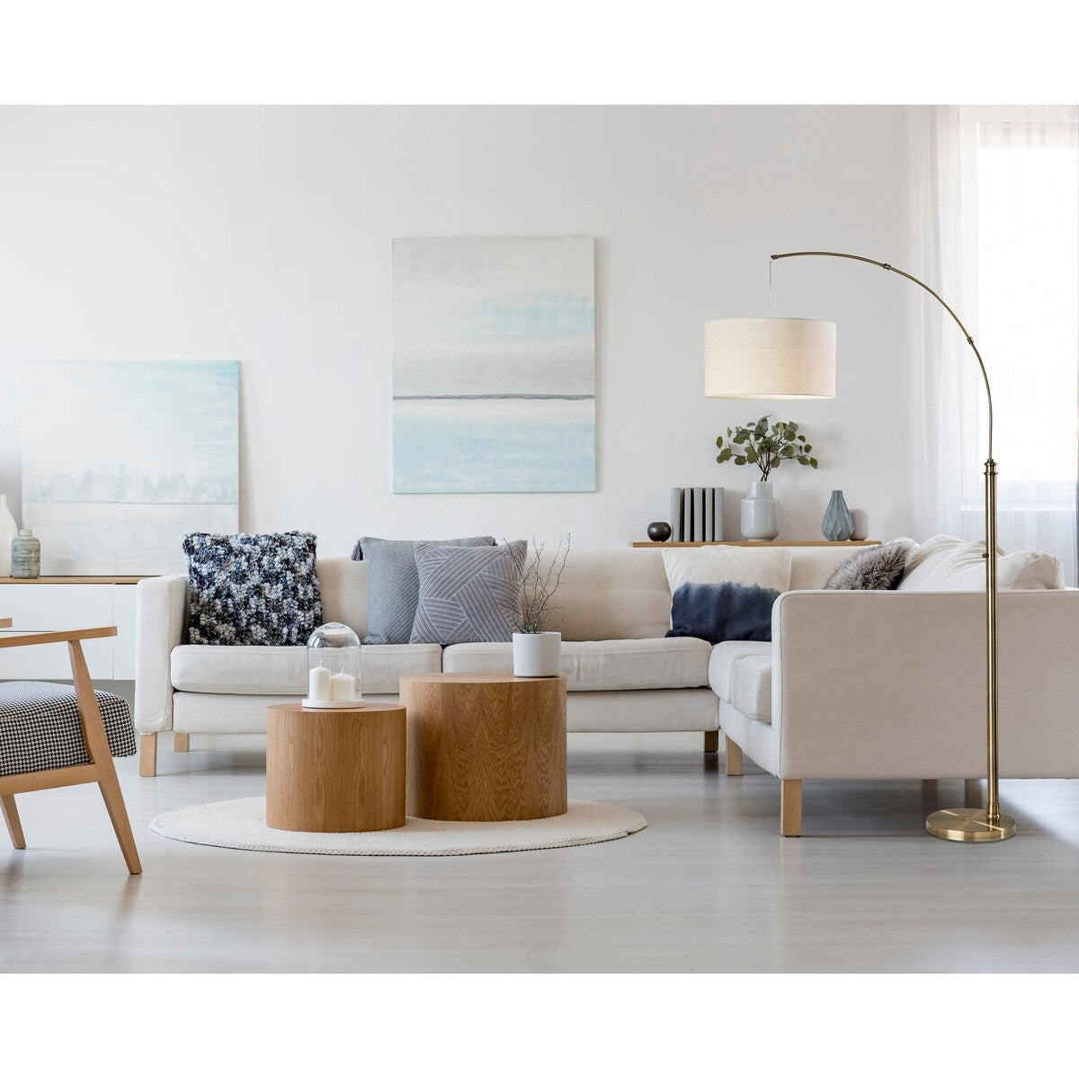 Barton Arc Lamp- Black