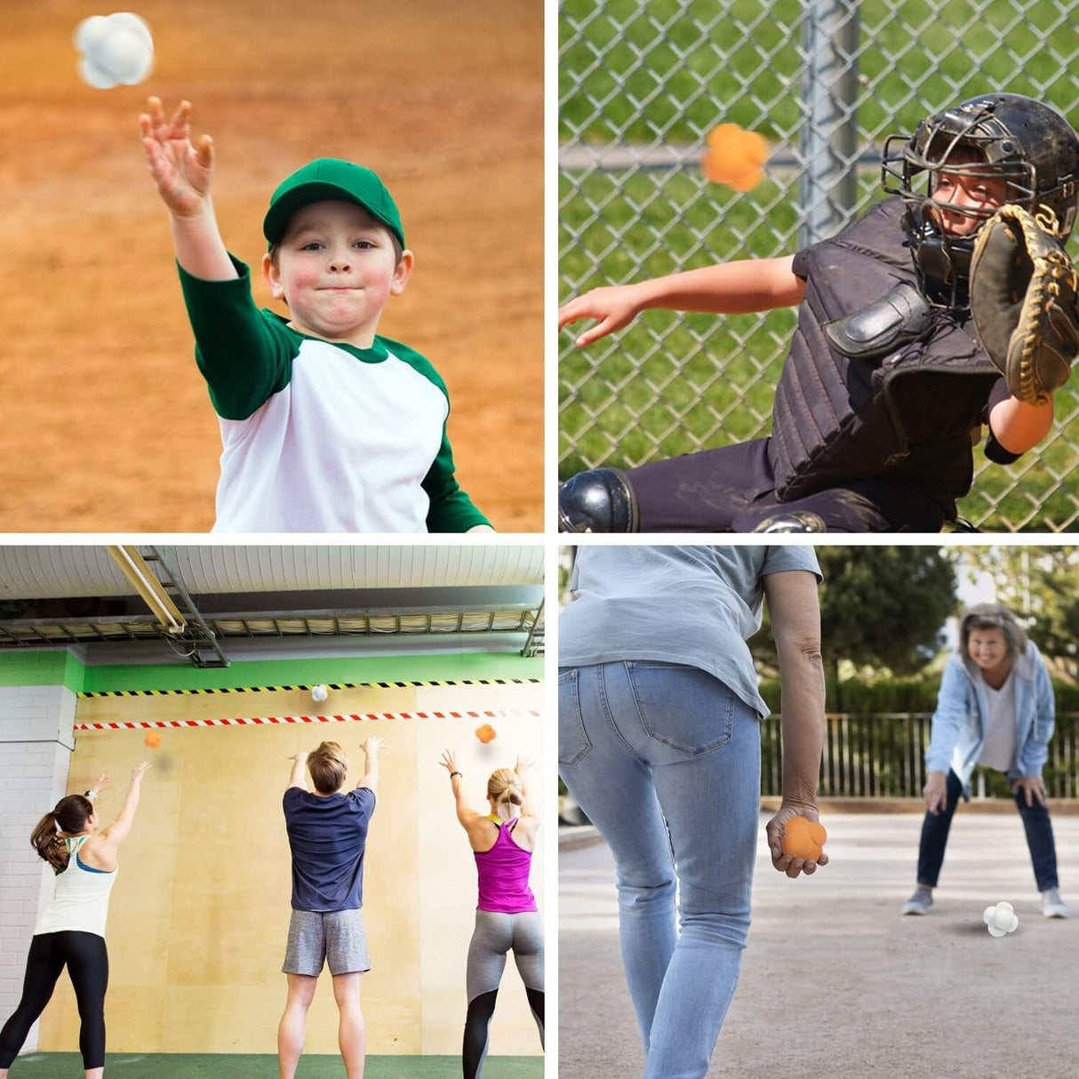 GSE™ Baseball/Softball Reaction Ball, Reactivity Agility Trainer Ball for Hand-Eye Coordination & Speed Reflex Training