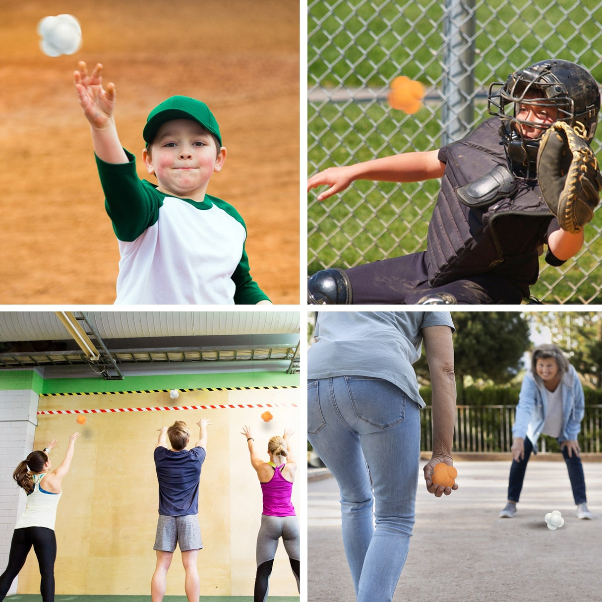 GSE™ Baseball/Softball Reaction Ball, Reactivity Agility Trainer Ball for Hand-Eye Coordination & Speed Reflex Training