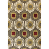 Bashian Woodbridge Hand-tufted Modern Abstract Ikat Wool Area Rug