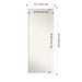 Basic Narrow Non-Beveled Wood Framed Full-Length Floor Leaner Mirror - Glass Size 24x60