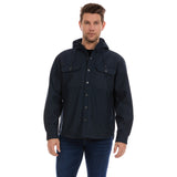 Bass Creek Outfitters Mens Twill Softshell W Fleece Hooded Jacket