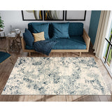 Bastille Transitional Damask Cream Area Rug