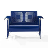 Crosley Bates Outdoor Metal Loveseat Glider - 28"x48.75"x32.5"