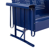 Crosley Bates Outdoor Metal Loveseat Glider - 28"x48.75"x32.5"