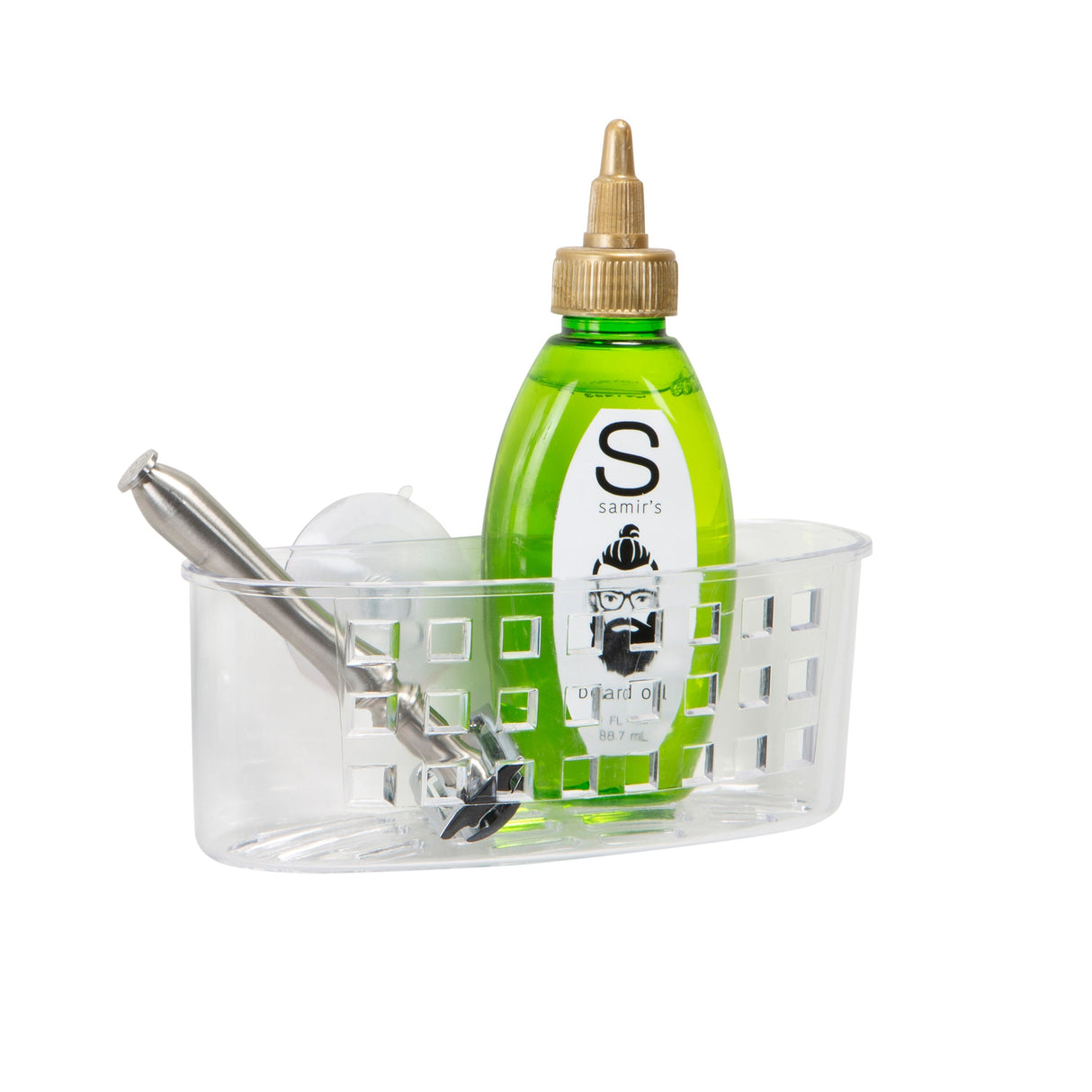 Bath Bliss Compact Suction Bath Basket - 6.25x2.5x2.325