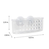 Bath Bliss Compact Suction Bath Basket - 6.25x2.5x2.325