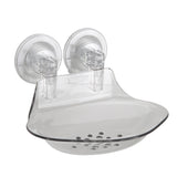 Bath Bliss Power Locking Suction Soap Dish - Clear - 6.7"x 5.9"x 4.3"