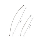 Bath Bliss Wall Mountable Curved Adjustable Shower Rod in Aluminum - Chrome