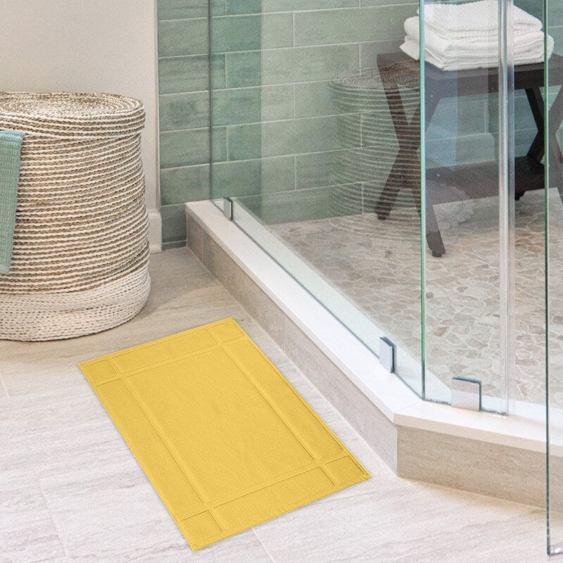 Bath Mat Pure Cotton 1350 GSM Soft Bath Mat by Ample Decor- 1 Pc
