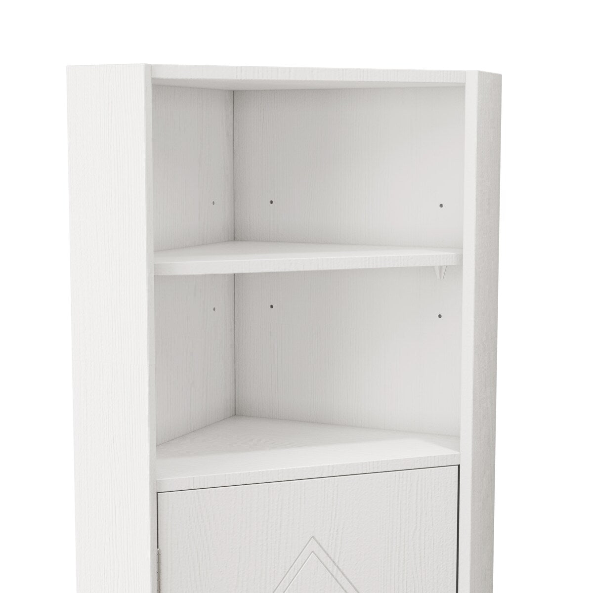 Bathroom Corner Cabinet with Doors and Adjustable Shelves