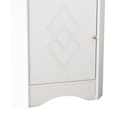Bathroom Corner Cabinet with Doors and Adjustable Shelves
