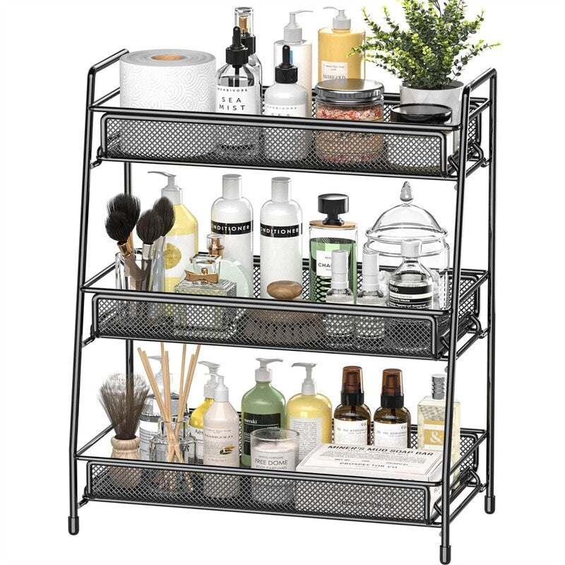 Bathroom Countertop Organizer Shelf - 7"D x 14.2"W x 16.73"H