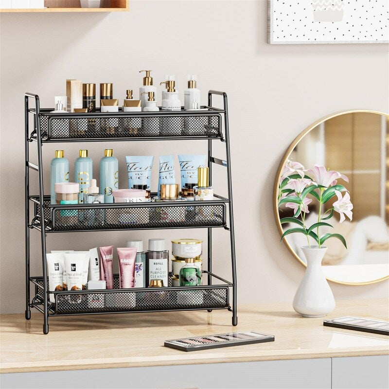 Bathroom Countertop Organizer Shelf - 7"D x 14.2"W x 16.73"H
