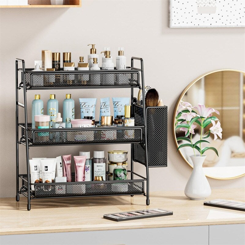 Bathroom Countertop Organizer Shelf - 7"D x 14.2"W x 16.73"H