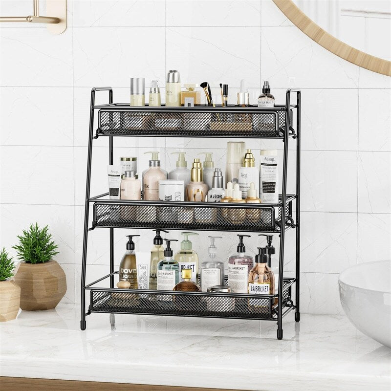 Bathroom Countertop Organizer Shelf - 7"D x 14.2"W x 16.73"H