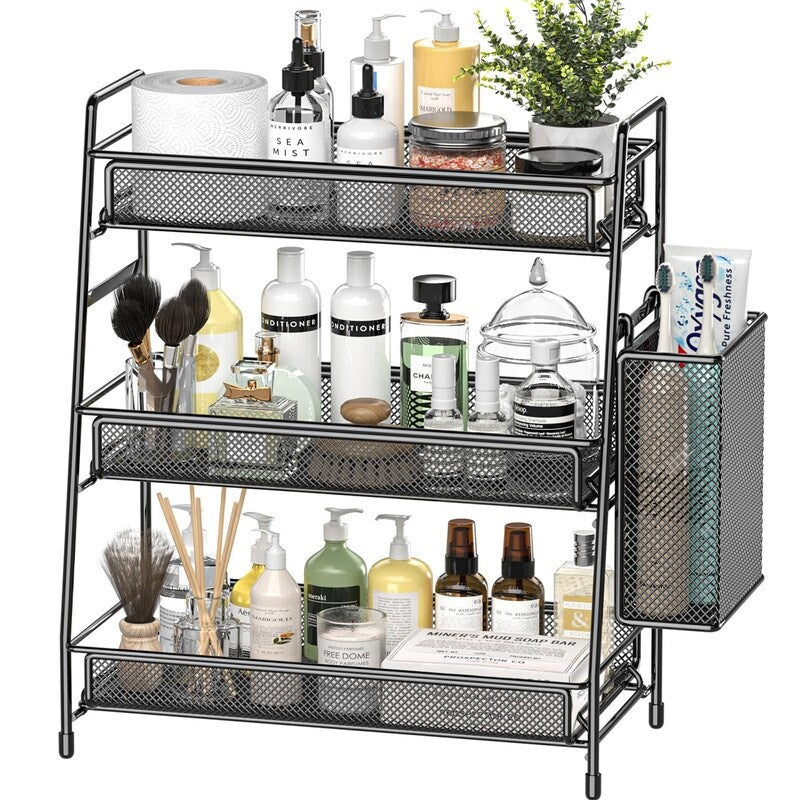 Bathroom Countertop Organizer Shelf - 7"D x 14.2"W x 16.73"H