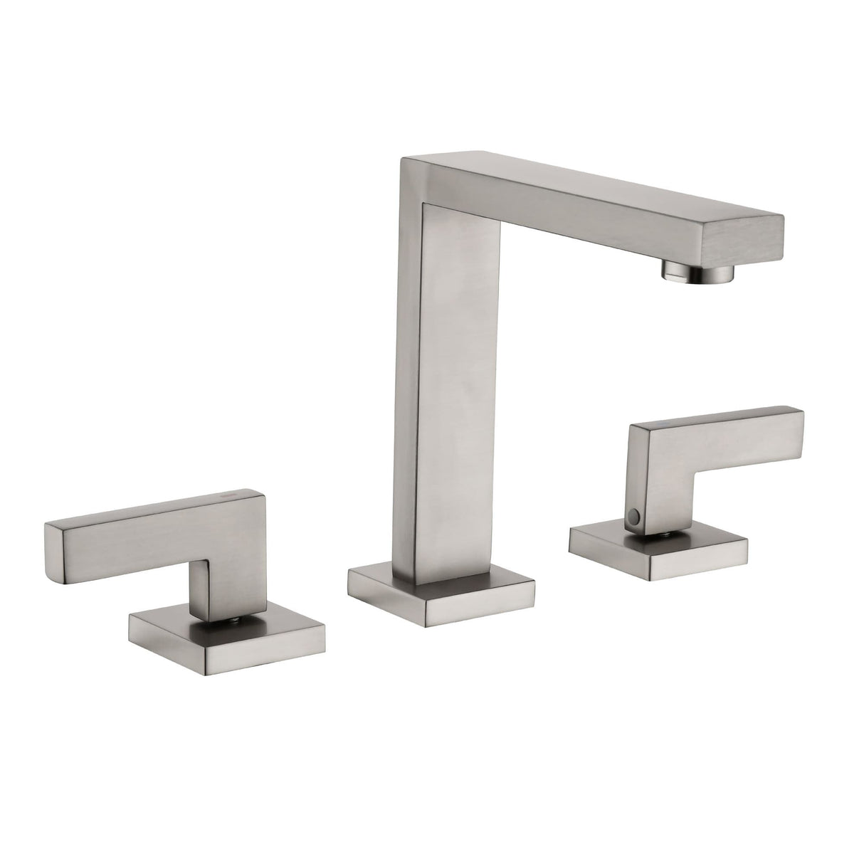 8 Inch Bathroom Faucet 3 Holes Two Handles Modern Luxury Widespread Bathroom Sink Faucet Tap with Water Supply Lines