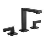 8 Inch Bathroom Faucet 3 Holes Two Handles Modern Luxury Widespread Bathroom Sink Faucet Tap with Water Supply Lines