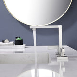 8 Inch Bathroom Faucet 3 Holes Two Handles Modern Luxury Widespread Bathroom Sink Faucet Tap with Water Supply Lines