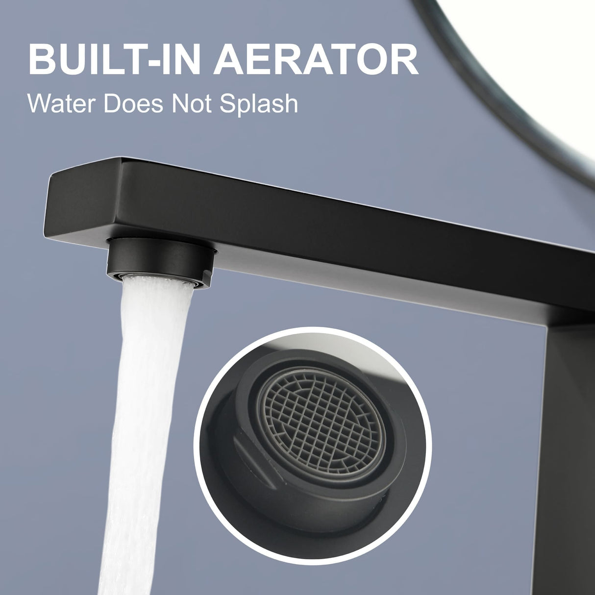 8 Inch Bathroom Faucet 3 Holes Two Handles Modern Luxury Widespread Bathroom Sink Faucet Tap with Water Supply Lines