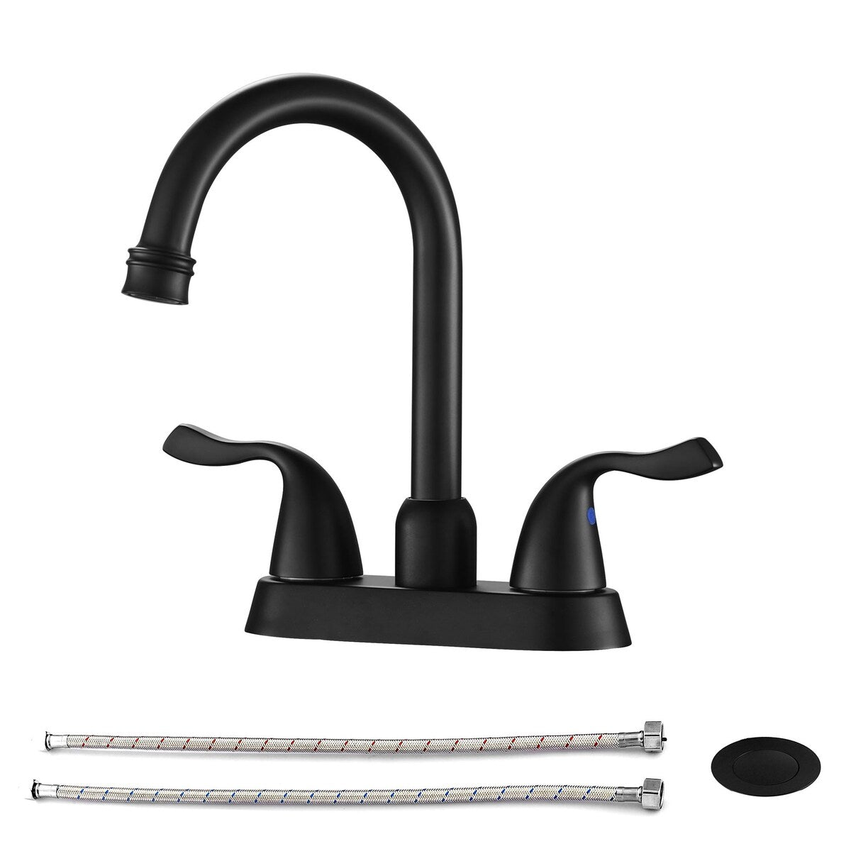 Bathroom Faucet Modern Commercial Two Handle Black Vessel Sink Faucet,Bathroom Vanity Sink Faucets