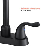Bathroom Faucet Modern Commercial Two Handle Black Vessel Sink Faucet,Bathroom Vanity Sink Faucets