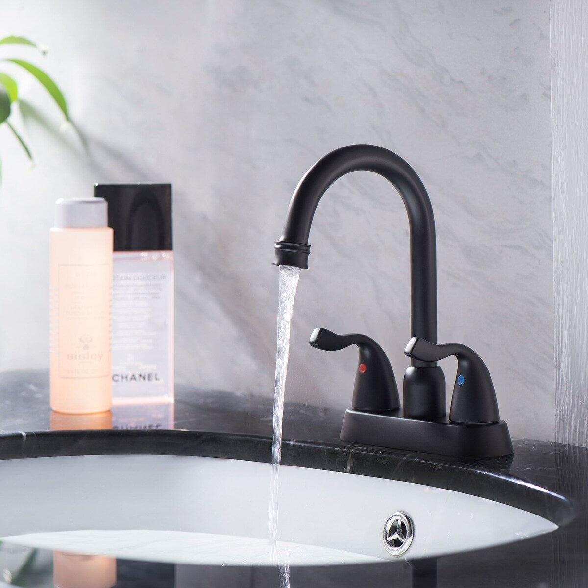 Bathroom Faucet Modern Commercial Two Handle Black Vessel Sink Faucet,Bathroom Vanity Sink Faucets