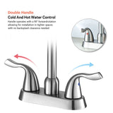 Bathroom Faucet Modern Commercial Two Handle Black Vessel Sink Faucet,Bathroom Vanity Sink Faucets