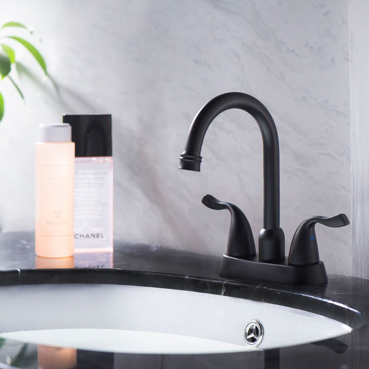 Bathroom Faucet Modern Commercial Two Handle Black Vessel Sink Faucet,Bathroom Vanity Sink Faucets