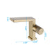 Luxury 5.6''H Bathroom Sink Faucet Single Hole in Black/Gold