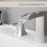 Bathroom Faucets for Sink 3 Hole with Pop Up Drain Double Lever Handle