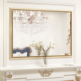 Bathroom Mirrors Wall Mounted Rectangle Vanity Cosmetic Makeup Mirror
