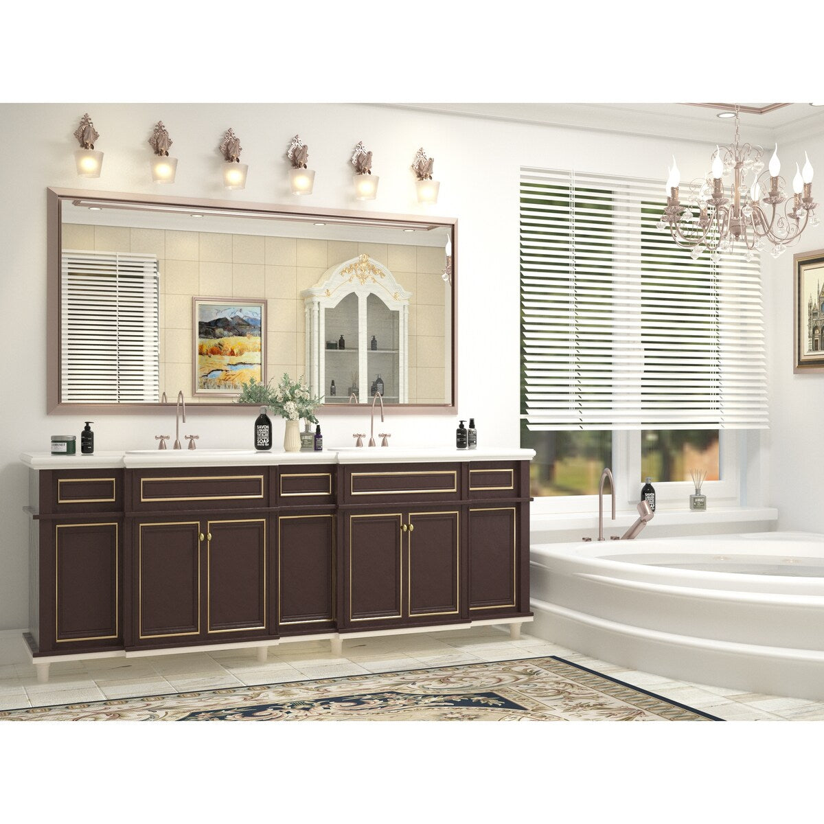Bathroom Mirrors Wall Mounted Rectangle Vanity Cosmetic Makeup Mirror