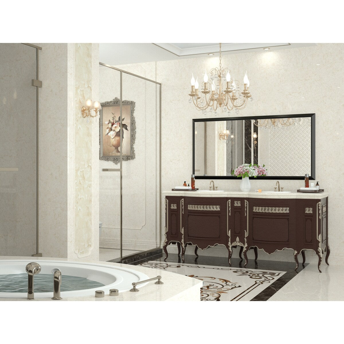 Bathroom Mirrors Wall Mounted Rectangle Vanity Cosmetic Makeup Mirror
