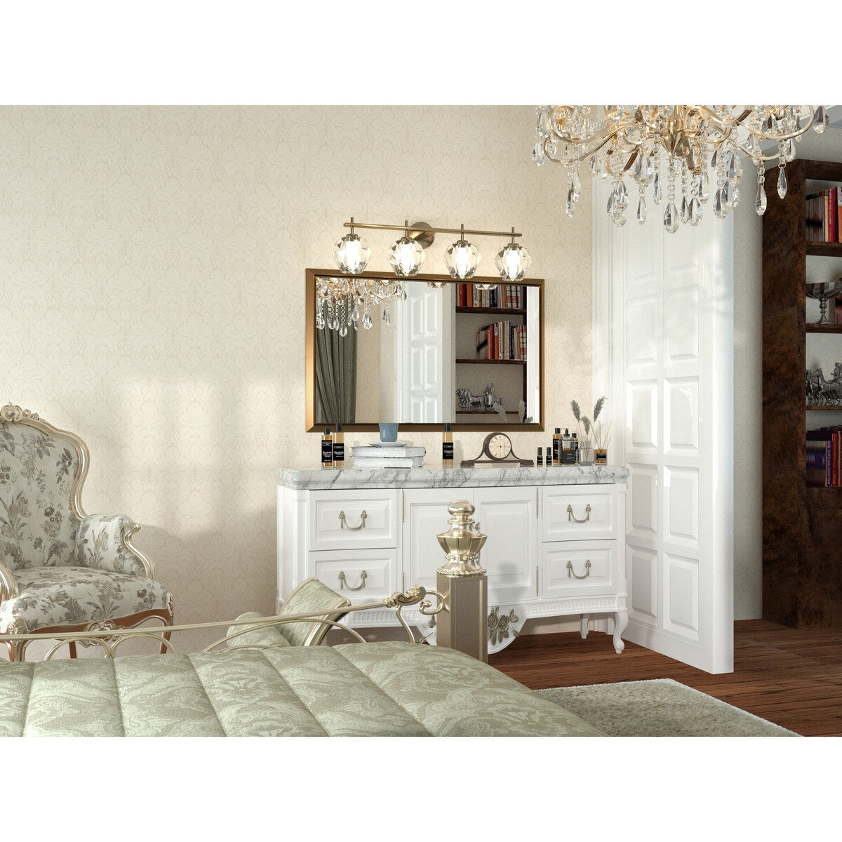 Bathroom Mirrors Wall Mounted Rectangle Vanity Cosmetic Makeup Mirror
