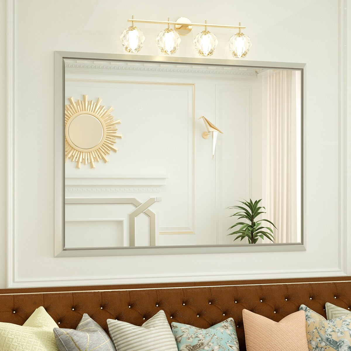 Bathroom Mirrors Wall Mounted Rectangle Vanity Cosmetic Makeup Mirror