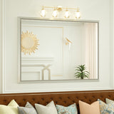 Bathroom Mirrors Wall Mounted Rectangle Vanity Cosmetic Makeup Mirror