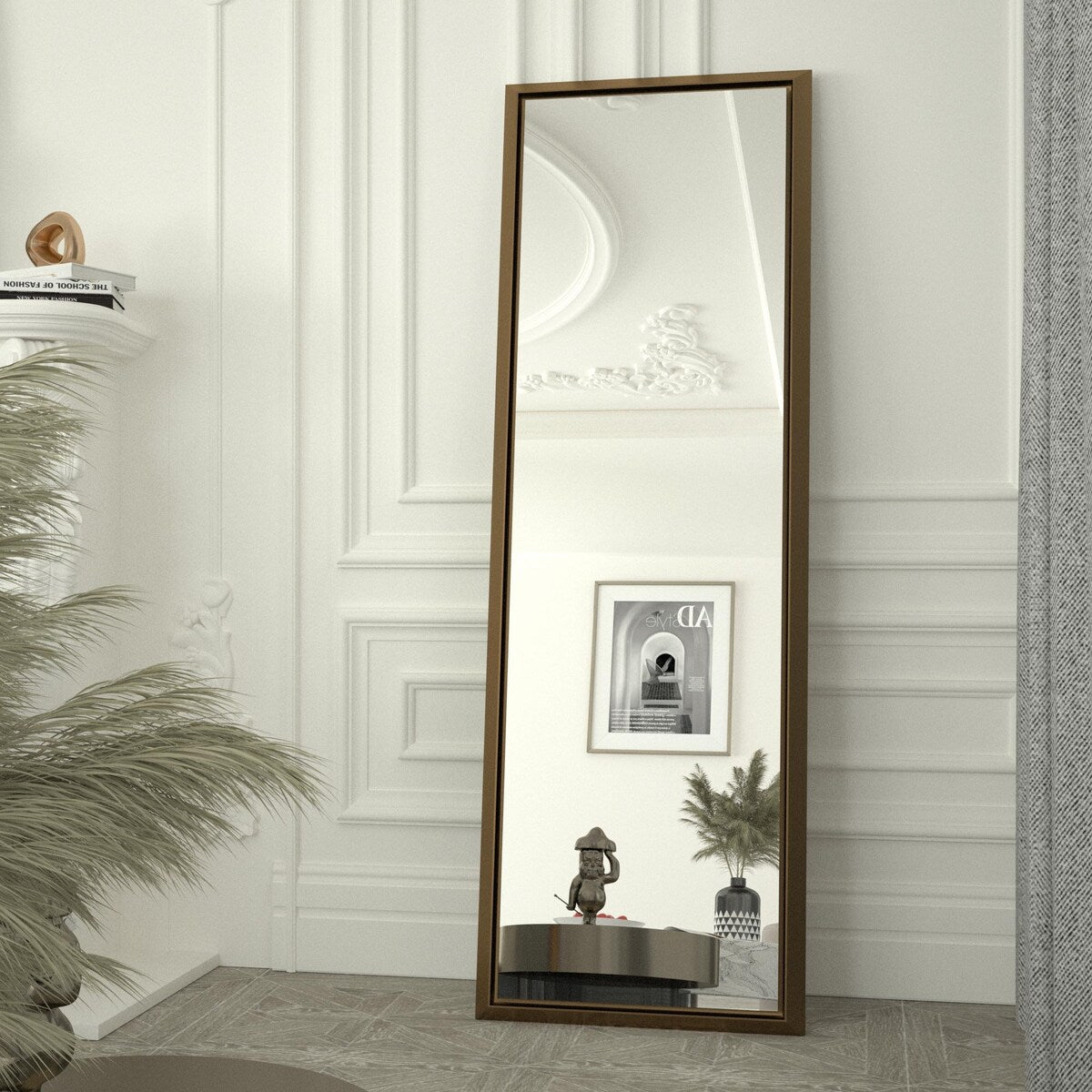 Bathroom Mirrors Wall Mounted Rectangle Vanity Cosmetic Makeup Mirror