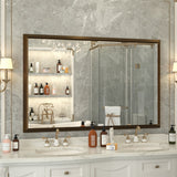 Bathroom Mirrors Wall Mounted Rectangle Vanity Cosmetic Makeup Mirror