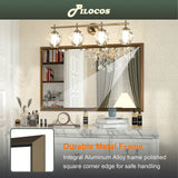 Bathroom Mirrors Wall Mounted Rectangle Vanity Cosmetic Makeup Mirror