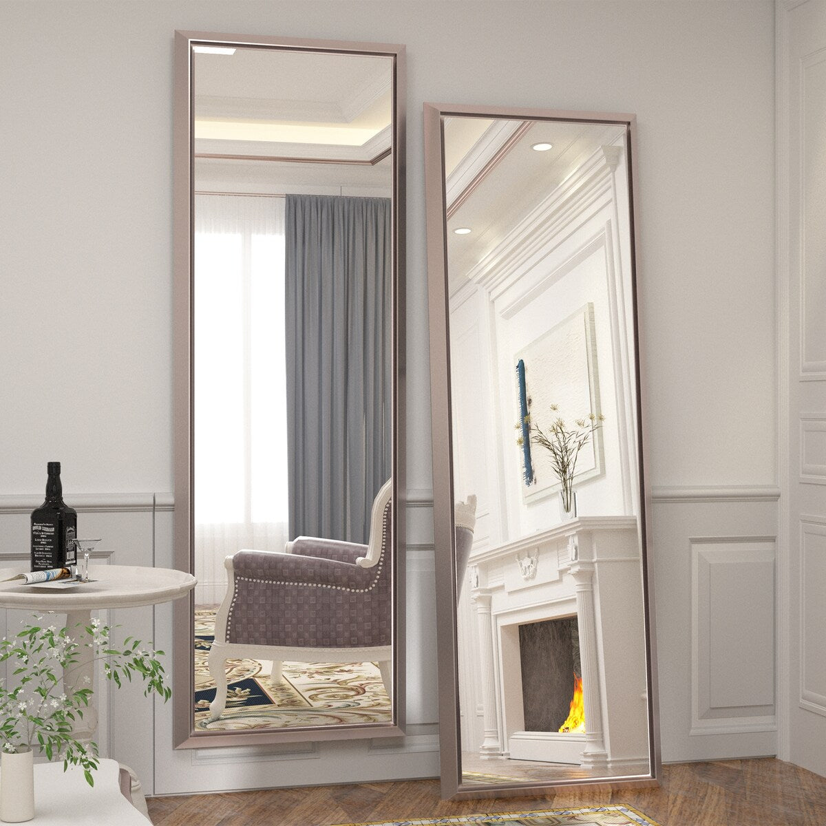 Bathroom Mirrors Wall Mounted Rectangle Vanity Cosmetic Makeup Mirror