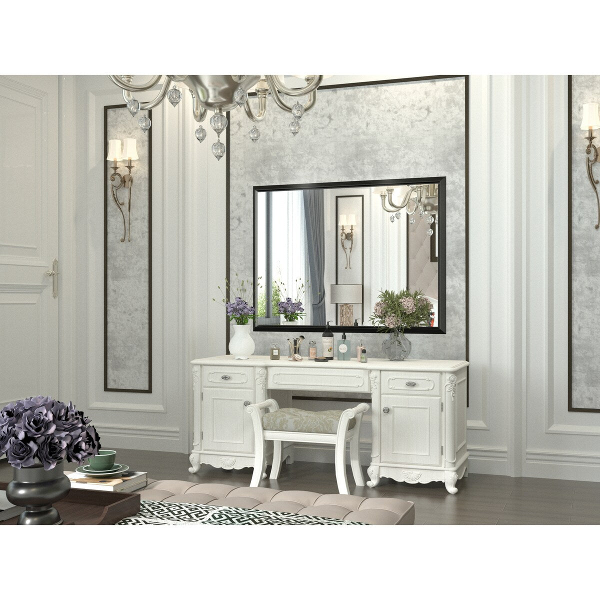Bathroom Mirrors Wall Mounted Rectangle Vanity Cosmetic Makeup Mirror