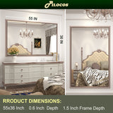 Bathroom Mirrors Wall Mounted Rectangle Vanity Cosmetic Makeup Mirror