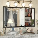 Bathroom Mirrors Wall Mounted Rectangle Vanity Cosmetic Makeup Mirror