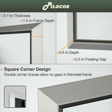 Bathroom Mirrors Wall Mounted Rectangle Vanity Cosmetic Makeup Mirror