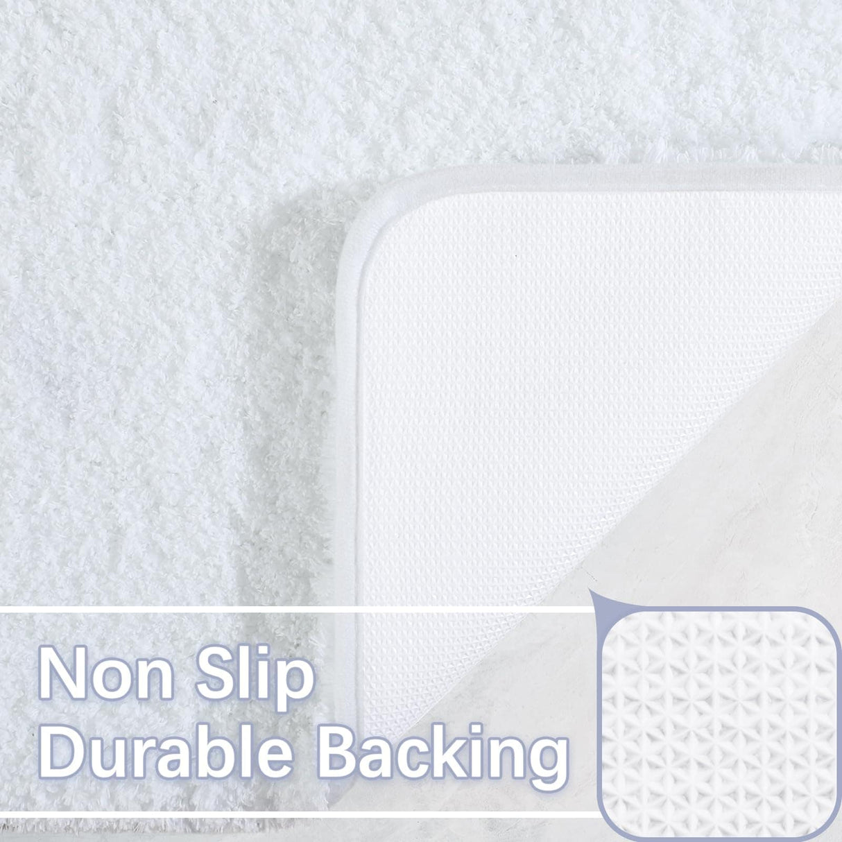 Bathroom Rug Runner 24x70 Inch, Soft Thick Microfiber Long Bath Rugs, Machine Washable, Shaggy Plush Non Slip Bath Mat
