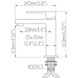 Bathroom Sink Faucet With Deck Plate