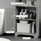 Bathroom Storage Cabinet with Countertop and Adjustable Shelf